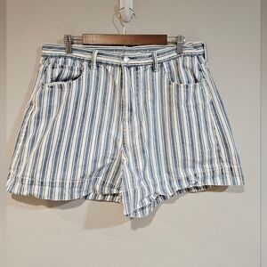 American eagle stripped mom short shorts